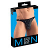 Svenjoyment String avec strass brillants ARTEMIS Noir
